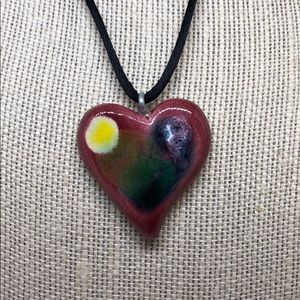 Ceramic Heart Necklace
